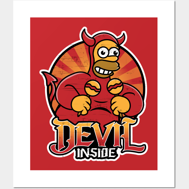 Devil Inside Wall Art by SuperEdu